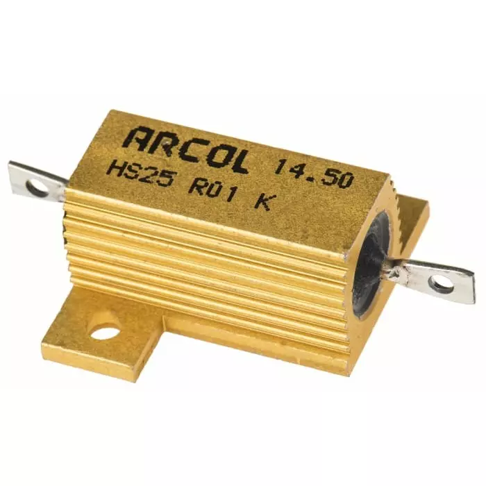 Arcol 10 mΩ 25W Wire Wound Chassis Mount Resistor ±10%, HS25 R01 K