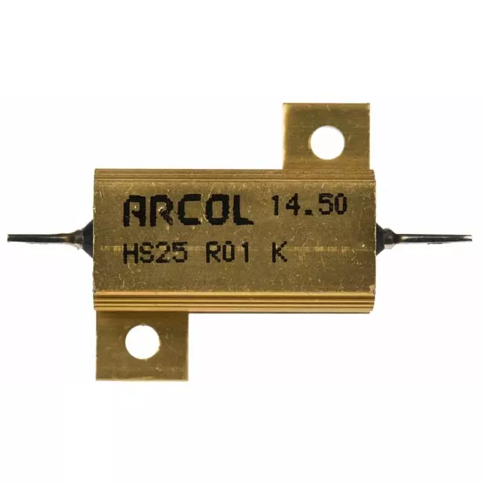 Arcol 10 mΩ 25W Wire Wound Chassis Mount Resistor ±10%, HS25 R01 K