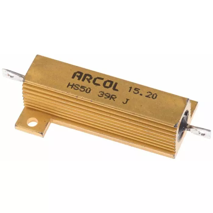 Arcol 39 Ω 50W Wire Wound Chassis Mount Resistor ±5%, HS50 39R J