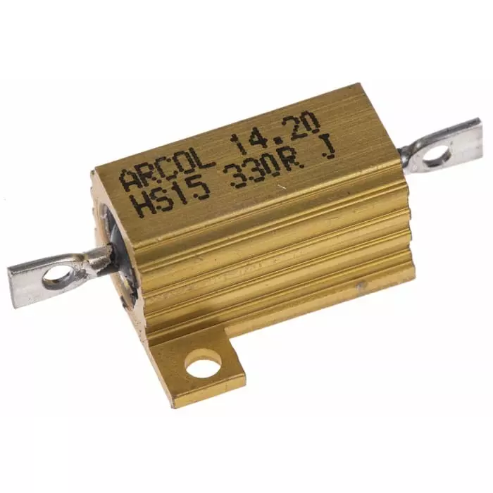 Arcol 330 Ω 15W Wire Wound Chassis Mount Resistor ±5%, HS15 330R J