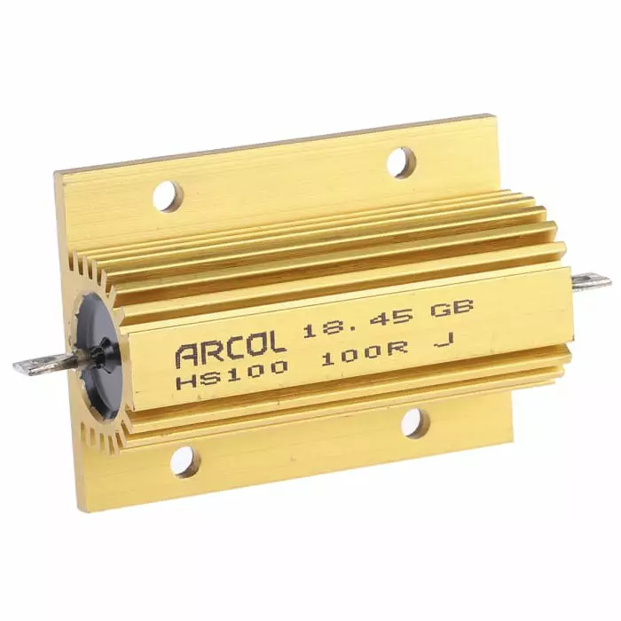 Arcol 100 Ω 100W Wire Wound Chassis Mount Resistor ±5%, HS100 100R J