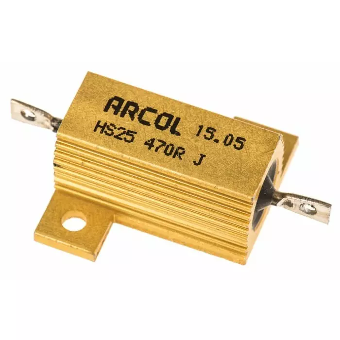 Arcol 470 Ω 25W Wire Wound Chassis Mount Resistor ±5%, HS25 470R J