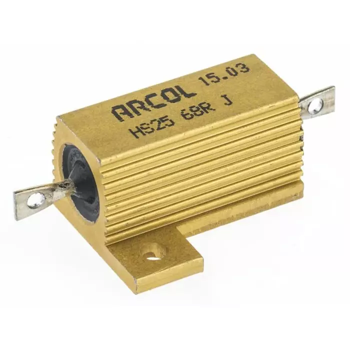 Arcol 68 Ω 25W Wire Wound Chassis Mount Resistor ±5%, HS25 68R J