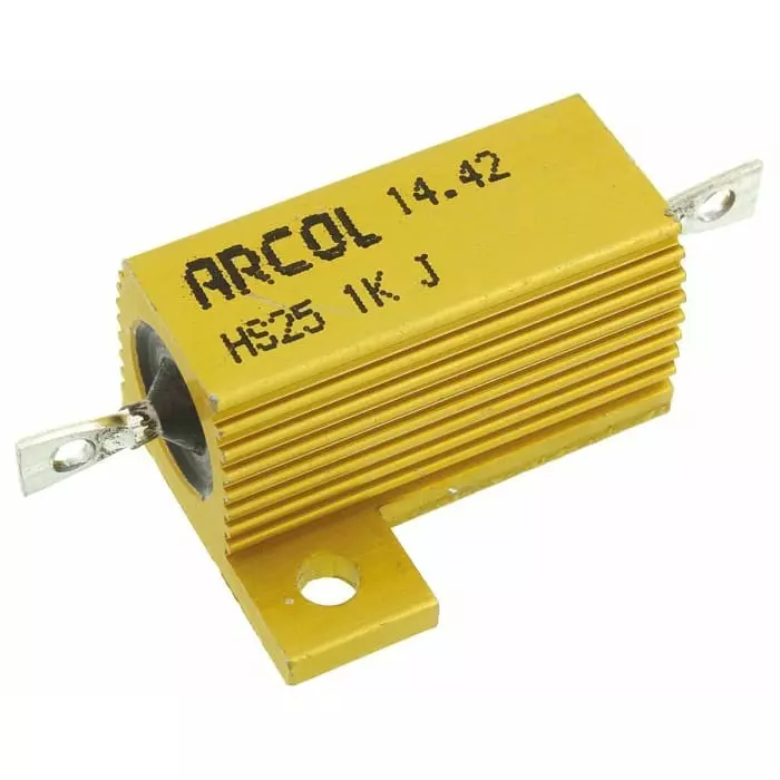 Arcol 1k Ω 25W Wire Wound Chassis Mount Resistor ±5%, HS25 1K J
