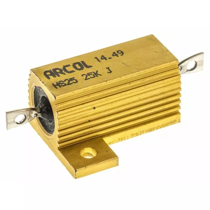 Arcol 25k Ω 25W Wire Wound Chassis Mount Resistor ±5%, HS25 25K J
