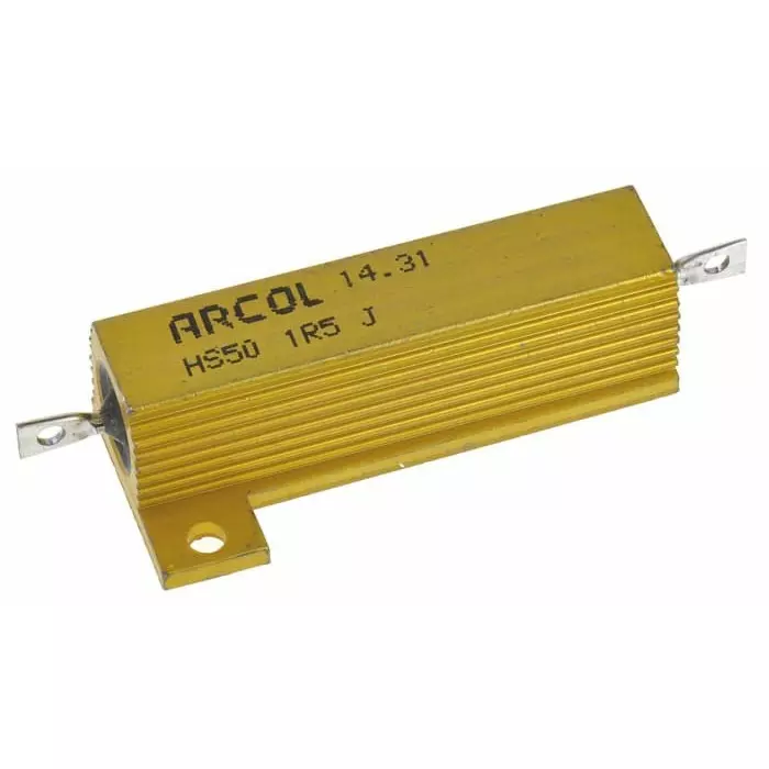 Arcol 1.5 Ω 50W Wire Wound Chassis Mount Resistor ±5%, HS50 1R5 J