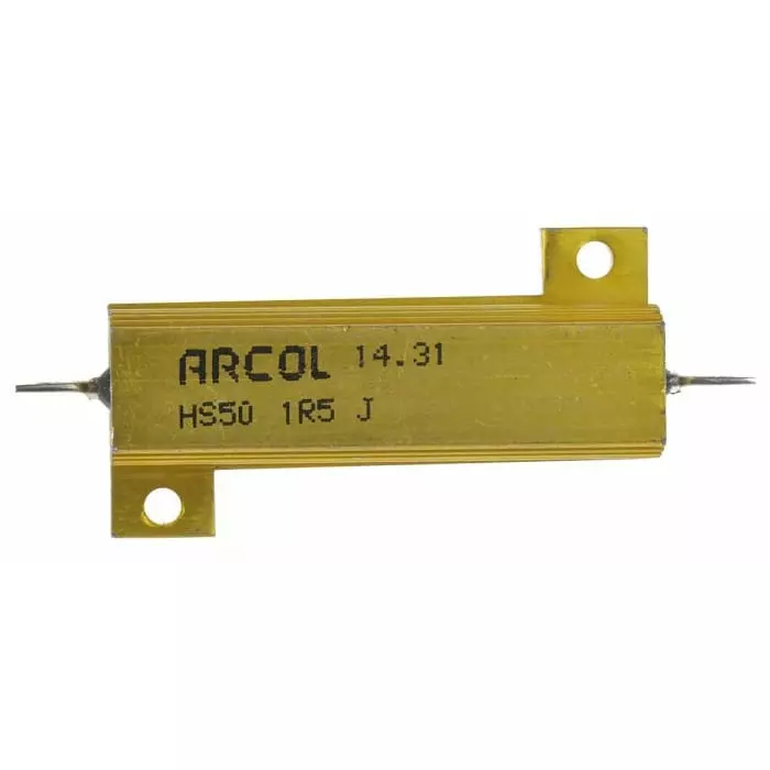 Arcol 1.5 Ω 50W Wire Wound Chassis Mount Resistor ±5%, HS50 1R5 J