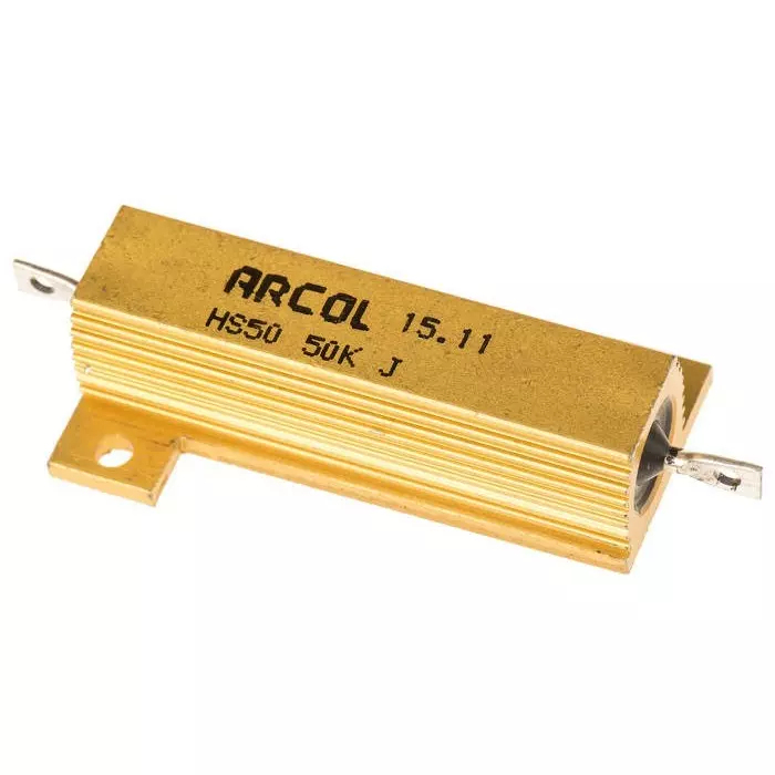Arcol 50k Ω 50W Wire Wound Chassis Mount Resistor ±5%, HS50 50K J