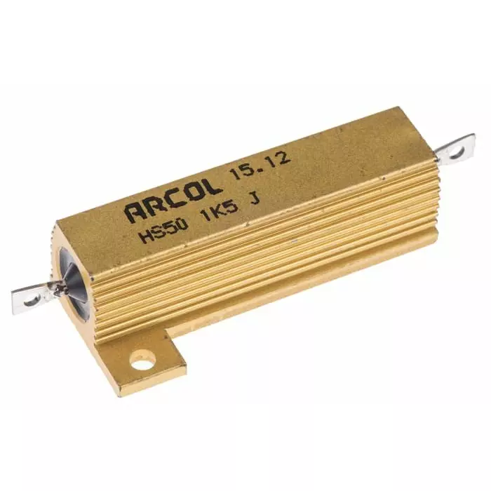 Arcol 1.5k Ω 50W Wire Wound Chassis Mount Resistor ±5%, HS50 1K5 J