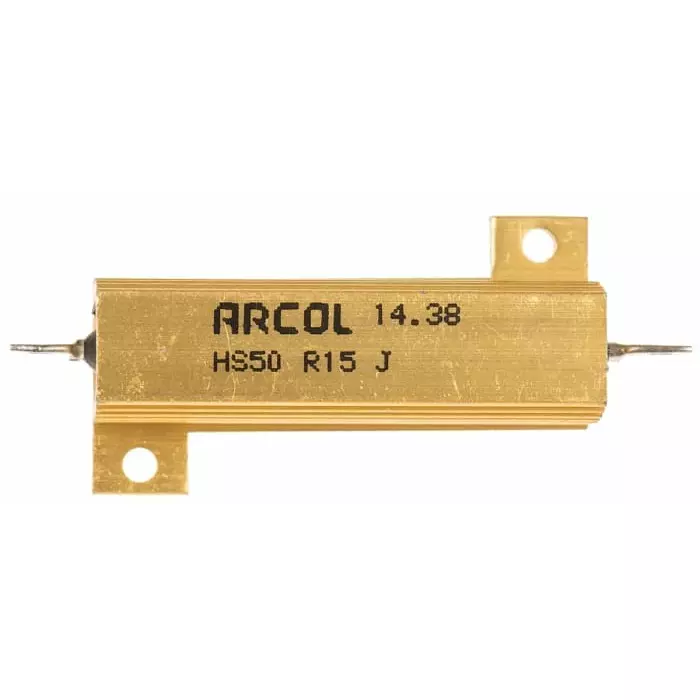 Arcol 150 mΩ 50W Wire Wound Chassis Mount Resistor ±5%, HS50 R15 J