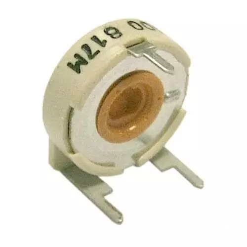 Piher Single Turn Trimmer Resistor Through Hole Termination 500 Ohms Resistance, 531-PTC10V-500