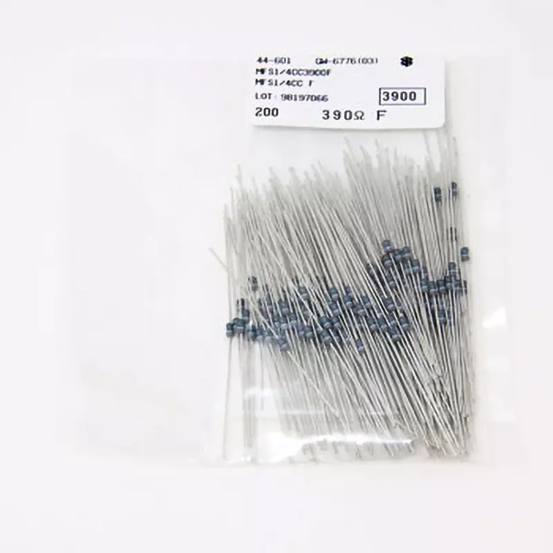 KOA Fixed Resistor 300 V Withstand Voltage 390 Ω Nominal Resistance, MFS1/4CC3900F (Pack of 200)