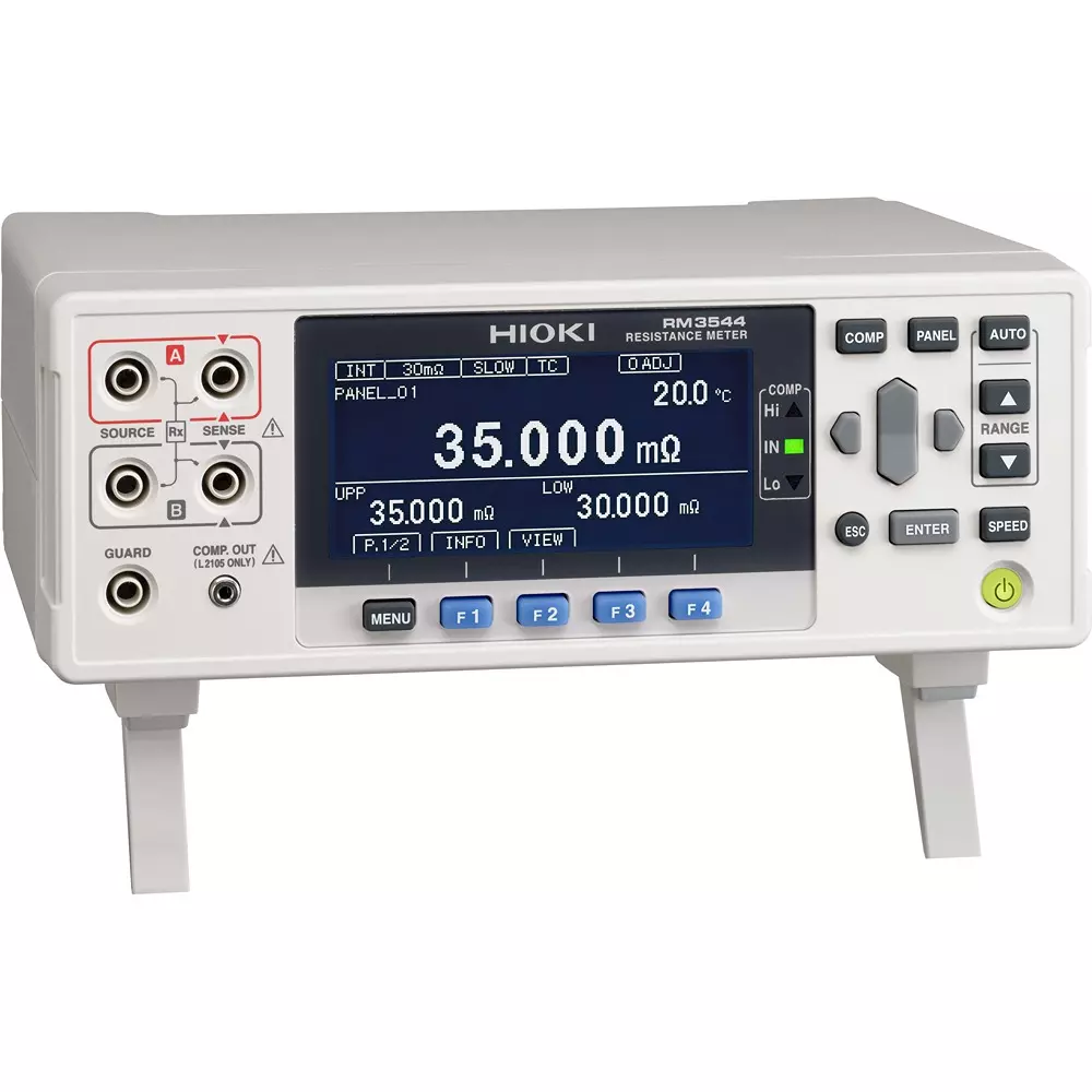 Hikoki Resistance Meter 100 to 240 VAC (50/60 Hz), rated power: 15 VA Power Supply 64-3414-30 Part No, RM3544-01