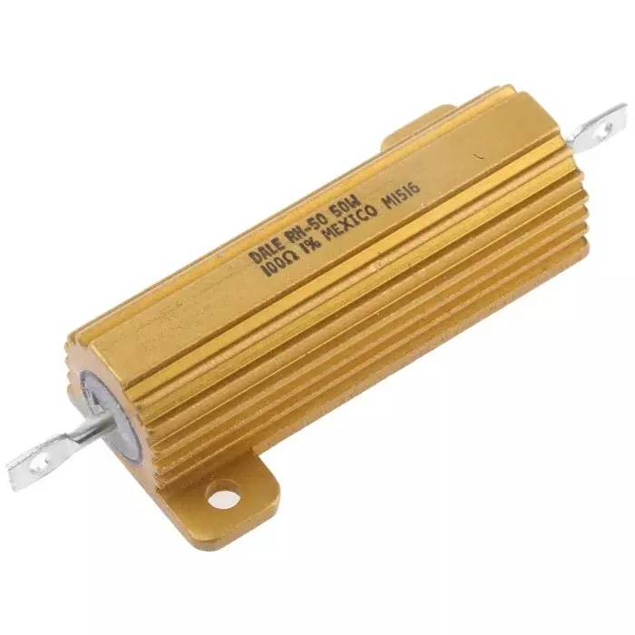 Vishay Chassis Mount Resistor Wire Wound 50 W Power Rating 100 Ω Resistance, RH050100R0FE02