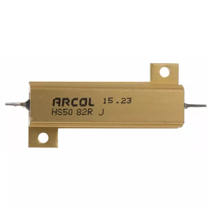 Arcol 82 Ω 50W Wire Wound Chassis Mount Resistor ±5%, HS50 82R J