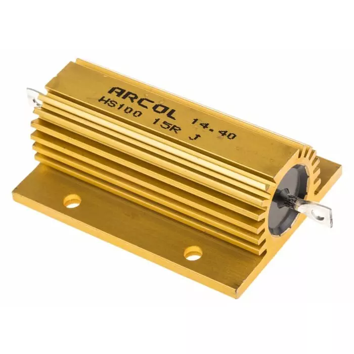 Arcol 15 Ω 100W Wire Wound Chassis Mount Resistor ±5%, HS100 15R J