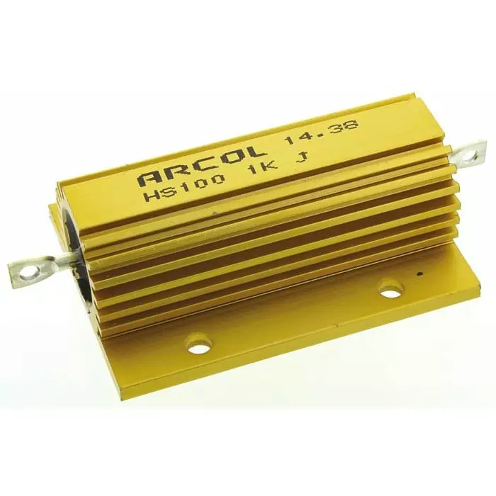 Arcol 1k Ω 100W Wire Wound Chassis Mount Resistor ±5%, HS100 1K J
