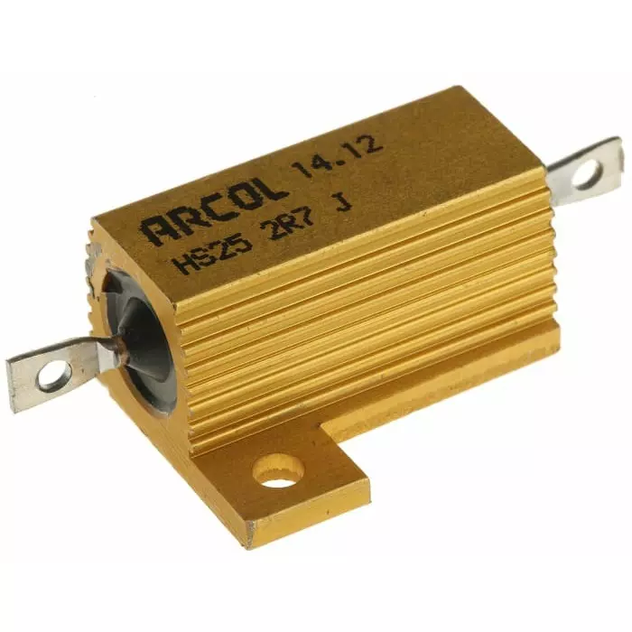Arcol 2.7 Ω 25W Wire Wound Chassis Mount Resistor ±5%, HS25 2R7 J