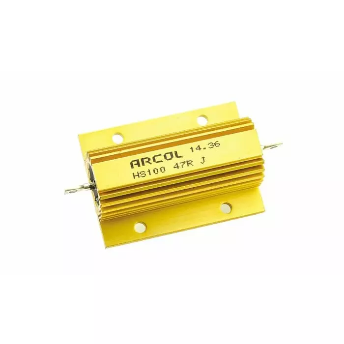 Arcol 47 Ω 100W Wire Wound Chassis Mount Resistor ±5%, HS100 47R J