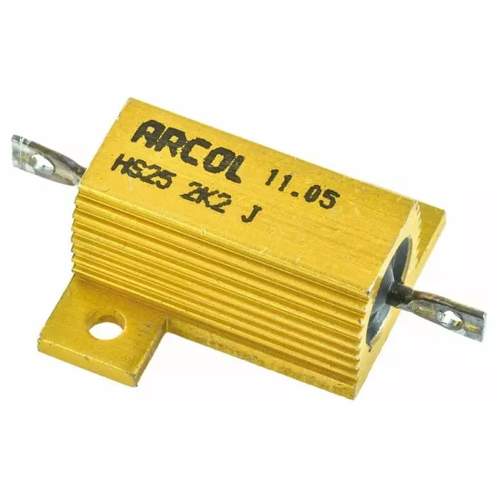 Arcol 2.2k Ω 25W Wire Wound Chassis Mount Resistor ±5%, HS25 2K2 J
