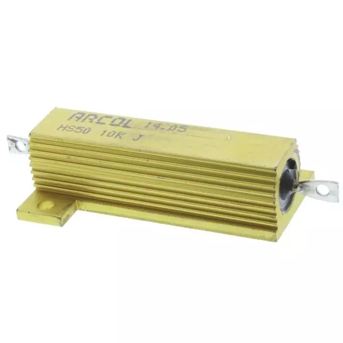 Arcol 10k Ω 50W Wire Wound Chassis Mount Resistor ±5%, HS50 10K J