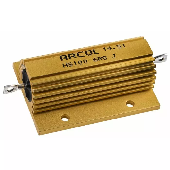 Arcol 6.8 Ω 100W Wire Wound Chassis Mount Resistor ±5%, HS100 6R8 J