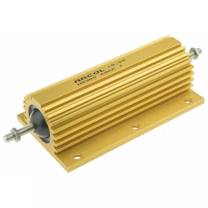 Arcol 680 Ω 300W Wire Wound Chassis Mount Resistor ±5%, HS300 680R J