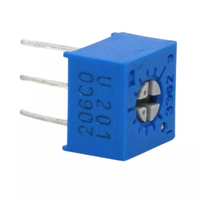 Bourns Single Turn Trimmer Resistor PC Pin Termination 2 kOhms Resistance, 652-3362U-1-202