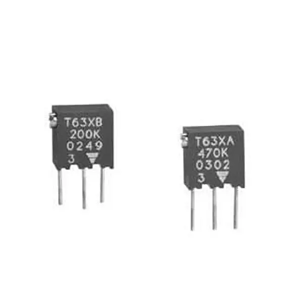 Vishay Multiturn Trimmer Resistor PC Pin Termination 20 Ohms Resistance, 72-T63XB-20