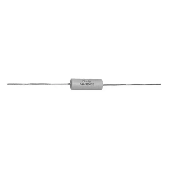 Ohmite Current Sense Resistor Axial Termination 8 mOhms Resistance, 14AFR008E