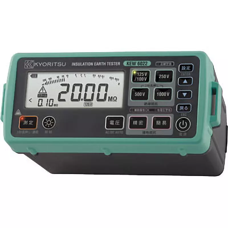 Kyoritsu Resistance Meter [Insulation resistance meter] First effective range/insulation resistance, KEW6022