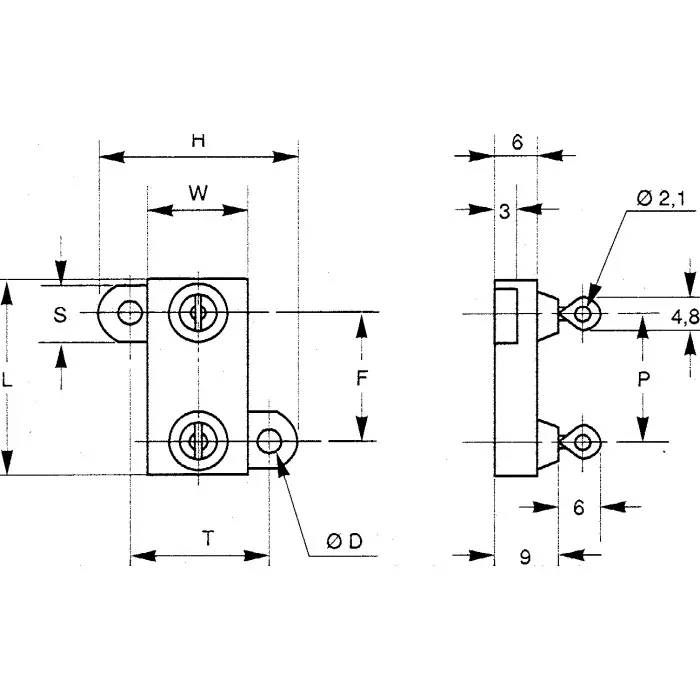 Vishay Chassis Mount Resistor Thick Film 25 W Power Rating 2.2 kΩ Resistance, RCH25S22000JS06 (Pack of 25)