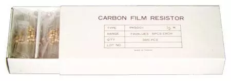 ELENCO Kit Contents:365x Standard Values 1ohm to 1Mohm