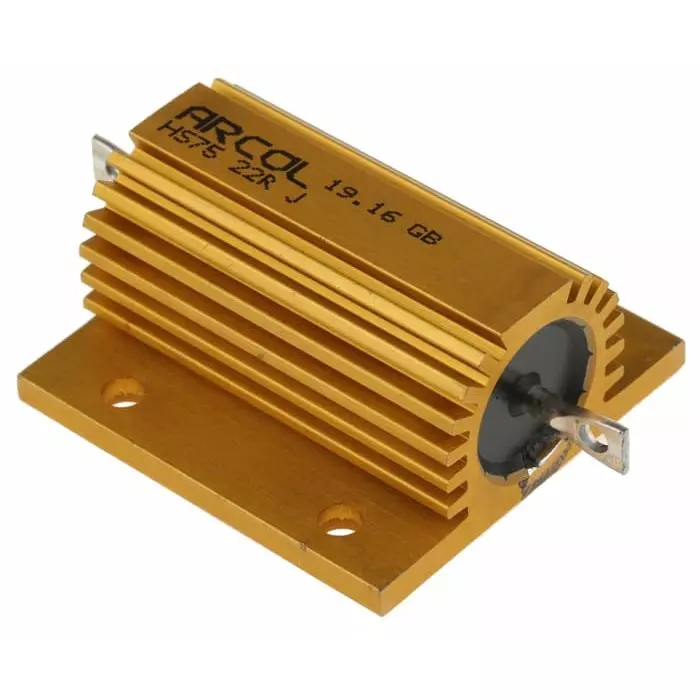 Arcol 22 Ω 75W Wire Wound Chassis Mount Resistor ±5%, HS75 22R J