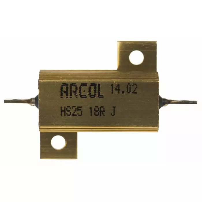 Arcol 18 Ω 25W Wire Wound Chassis Mount Resistor ±5%, HS25 18R J