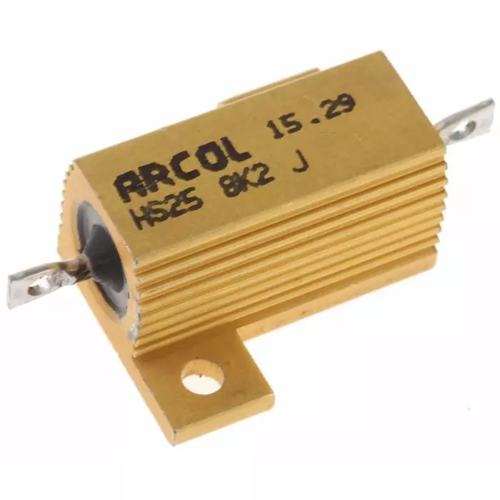 Arcol 8.2k Ω 25W Wire Wound Chassis Mount Resistor ±5%, HS25 8K2 J