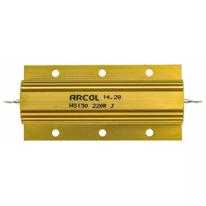 Arcol 220 Ω 150W Wire Wound Chassis Mount Resistor ±5%, HS150 220R J