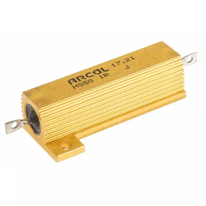 Arcol 1 Ω 50W Wire Wound Chassis Mount Resistor ±5%, HS50 1R J