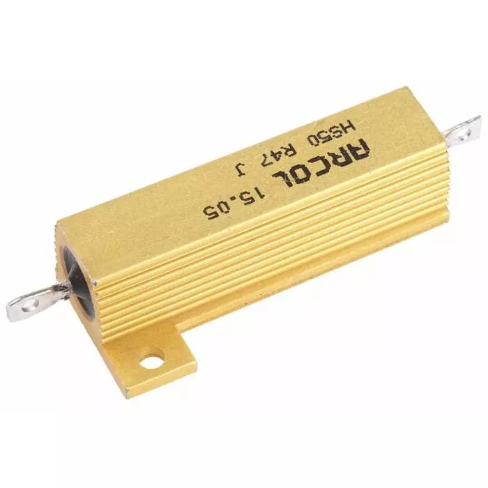 Arcol 470 mΩ 50W Wire Wound Chassis Mount Resistor ±5%, HS50 R47 J