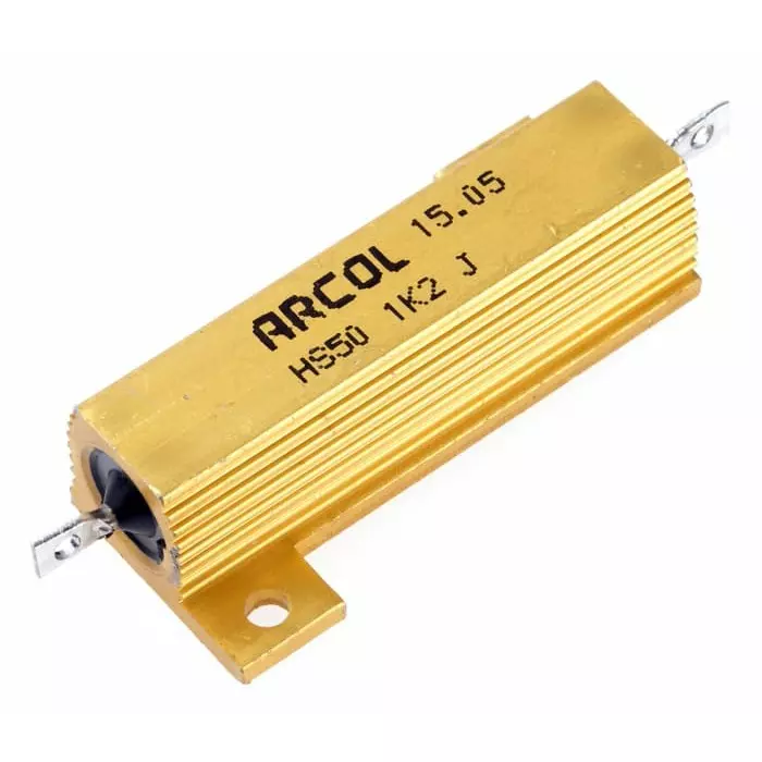 Arcol 1.2k Ω 50W Wire Wound Chassis Mount Resistor ±5%, HS50 1K2 J