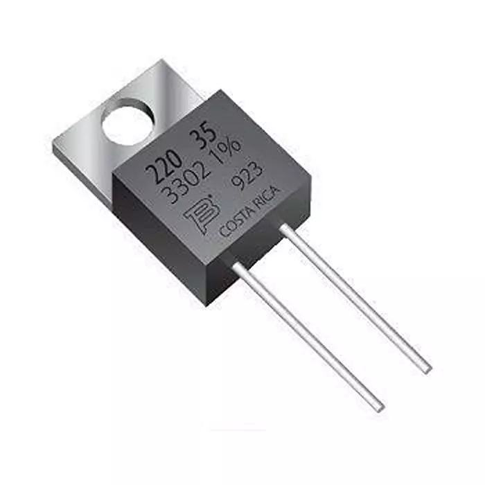 Bourns Power Resistor Radial Termination 33 Ohms Resistance, 652-PWR220T-20-33R0J