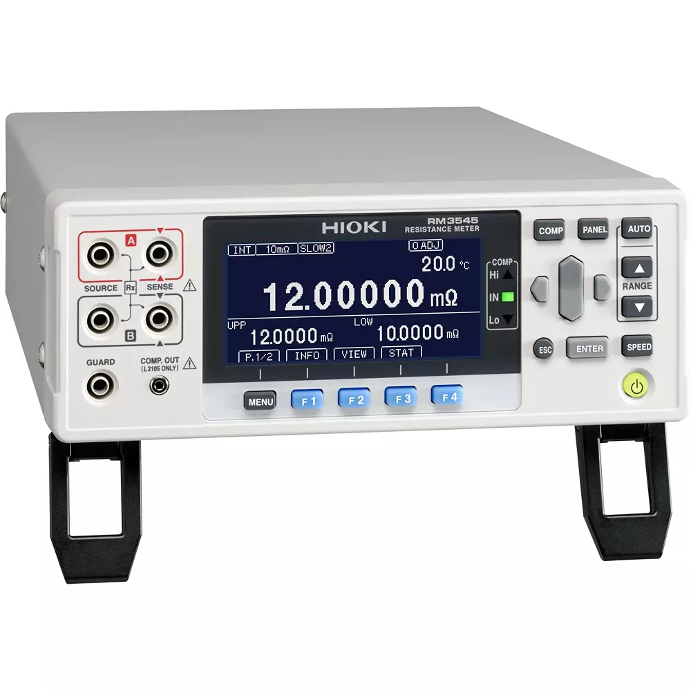 Hikoki Resistance Meter -10.0 to 99.9℃, Basic accuracy: ±0.5 (combined accuracy with temperature sensor, RM3545-01