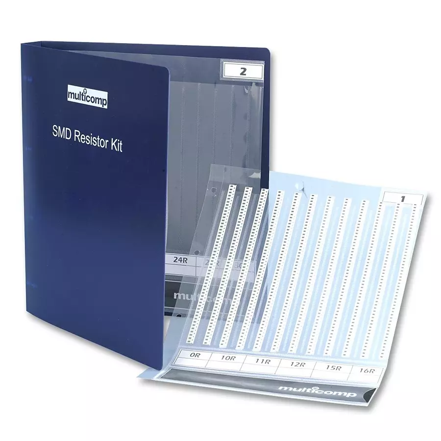 MULTICOMP PRO Resistor Kits & Assortments RESISTOR KIT, 0603, E24, 1%, MC0603WGFE024KIT
