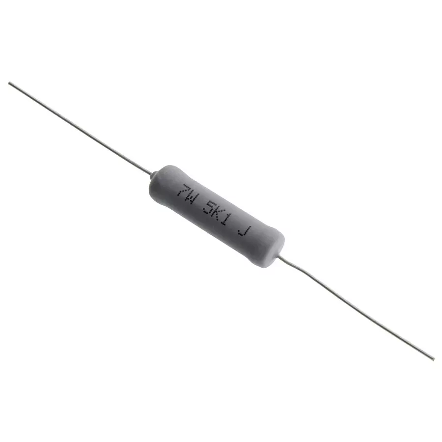 MINIREEL TE CONNECTIVITY / NEOHM RES, 5K1, 7W, AXIAL, METAL OXIDE, ROX7J5K1
