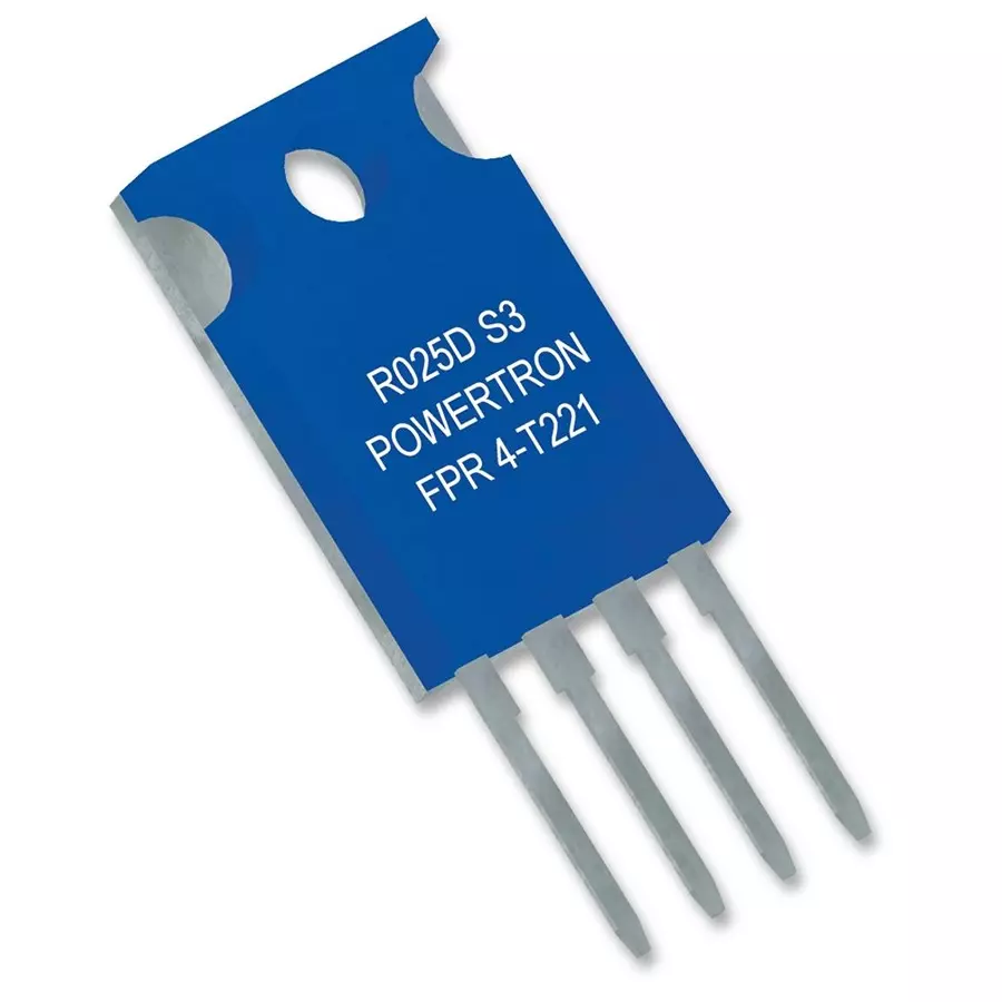 POWERTRON Resistor, Metal Foil, 1Ohm, 1.5W, 1%, FPR 4-T221 1R000 S 1% Q