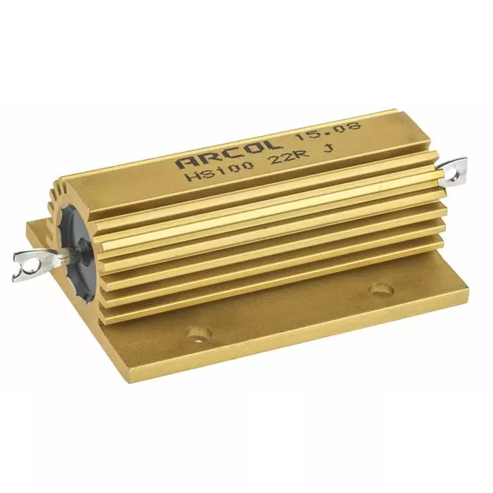 Arcol 22 Ω 100W Wire Wound Chassis Mount Resistor ±5%, HS100 22R J