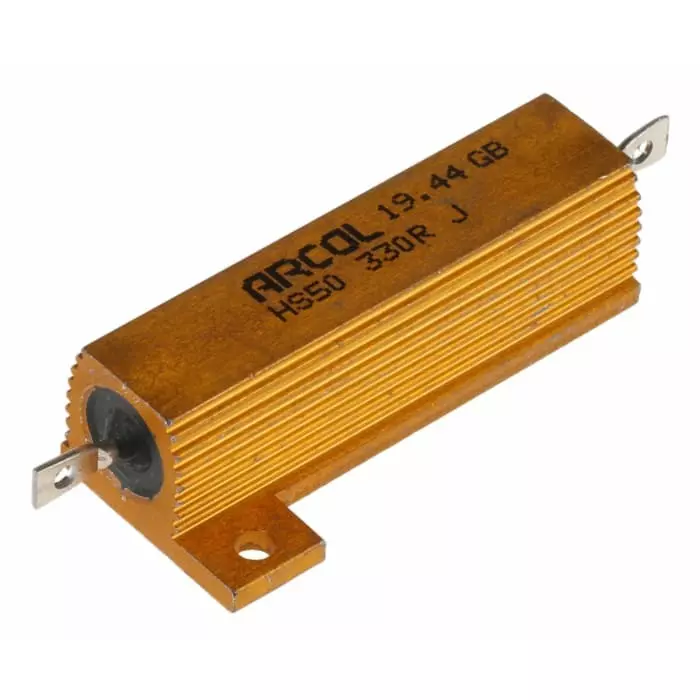 Arcol 330 Ω 50W Wire Wound Chassis Mount Resistor ±5%, HS50 330R J