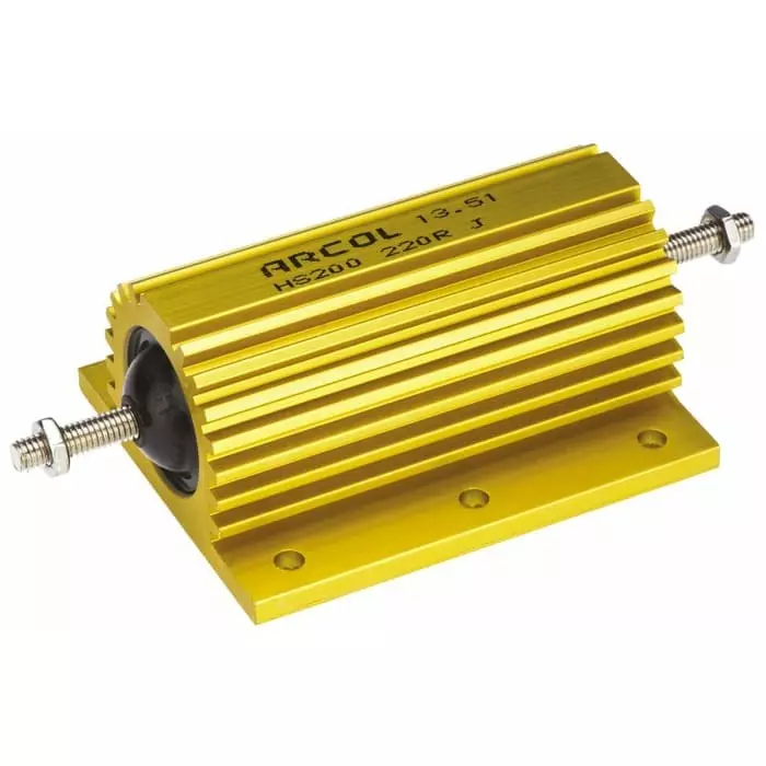 Arcol 220 Ω 200W Wire Wound Chassis Mount Resistor ±5%, HS200 220R J