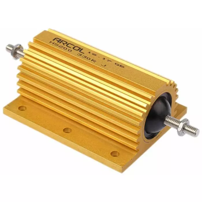 Arcol 330 Ω 200W Wire Wound Chassis Mount Resistor ±5%, HS200 330R J
