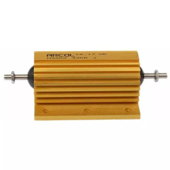 Arcol 330 Ω 200W Wire Wound Chassis Mount Resistor ±5%, HS200 330R J